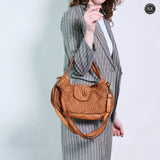 Borsa Clarissa in pelle intrecciata