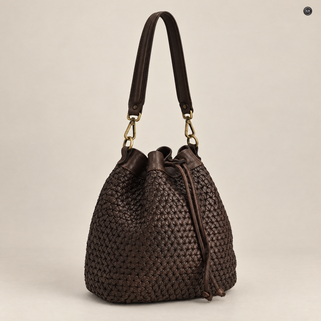 Borsa Tosca in pelle intrecciata