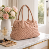 Borsa Lea in pelle intrecciata