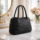 Borsa Lea in pelle intrecciata