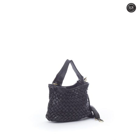 Borsetta Sibilla in pelle intrecciata