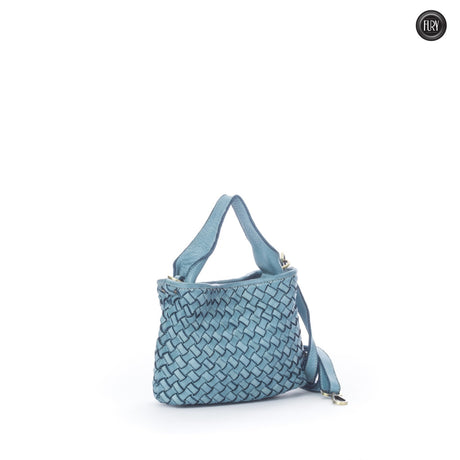 Borsetta Sibilla in pelle intrecciata