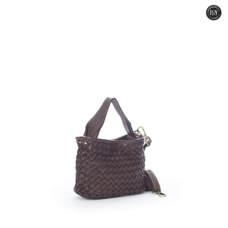 Borsetta Sibilla in pelle intrecciata