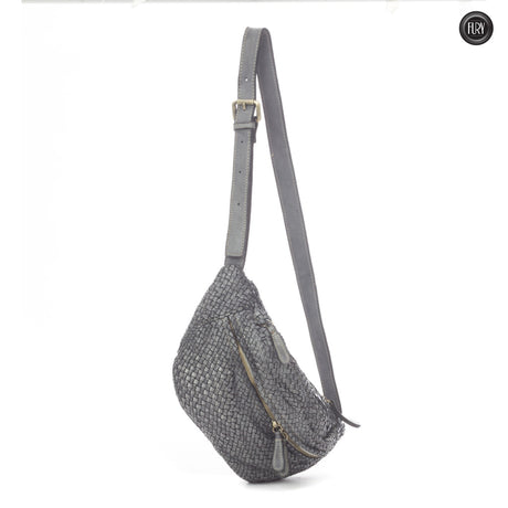 Marsupio Vana in pelle intrecciata