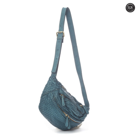 Marsupio Vana in pelle intrecciata