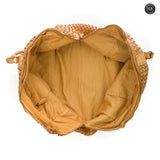 Borsone Orfeo in pelle intrecciata