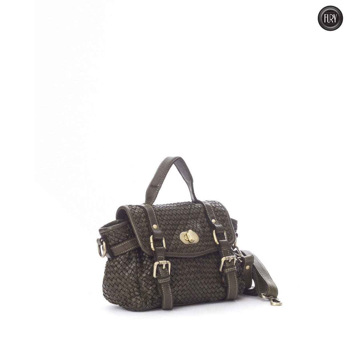 Borsetta Celia in pelle intrecciata