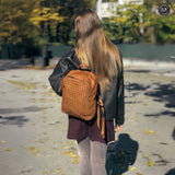 Zaino Arco in pelle intrecciata