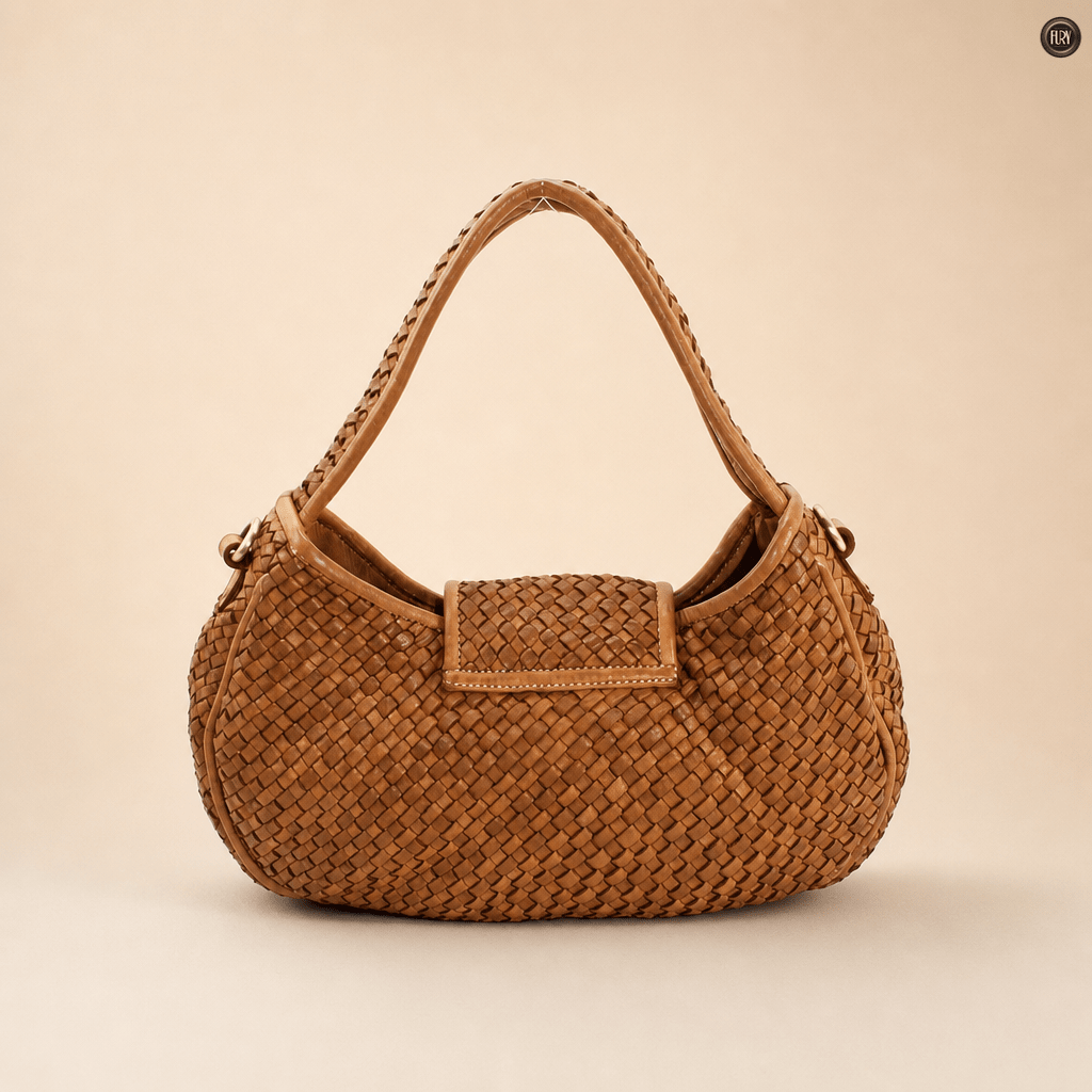 Borsa Clarissa in pelle intrecciata - Fury