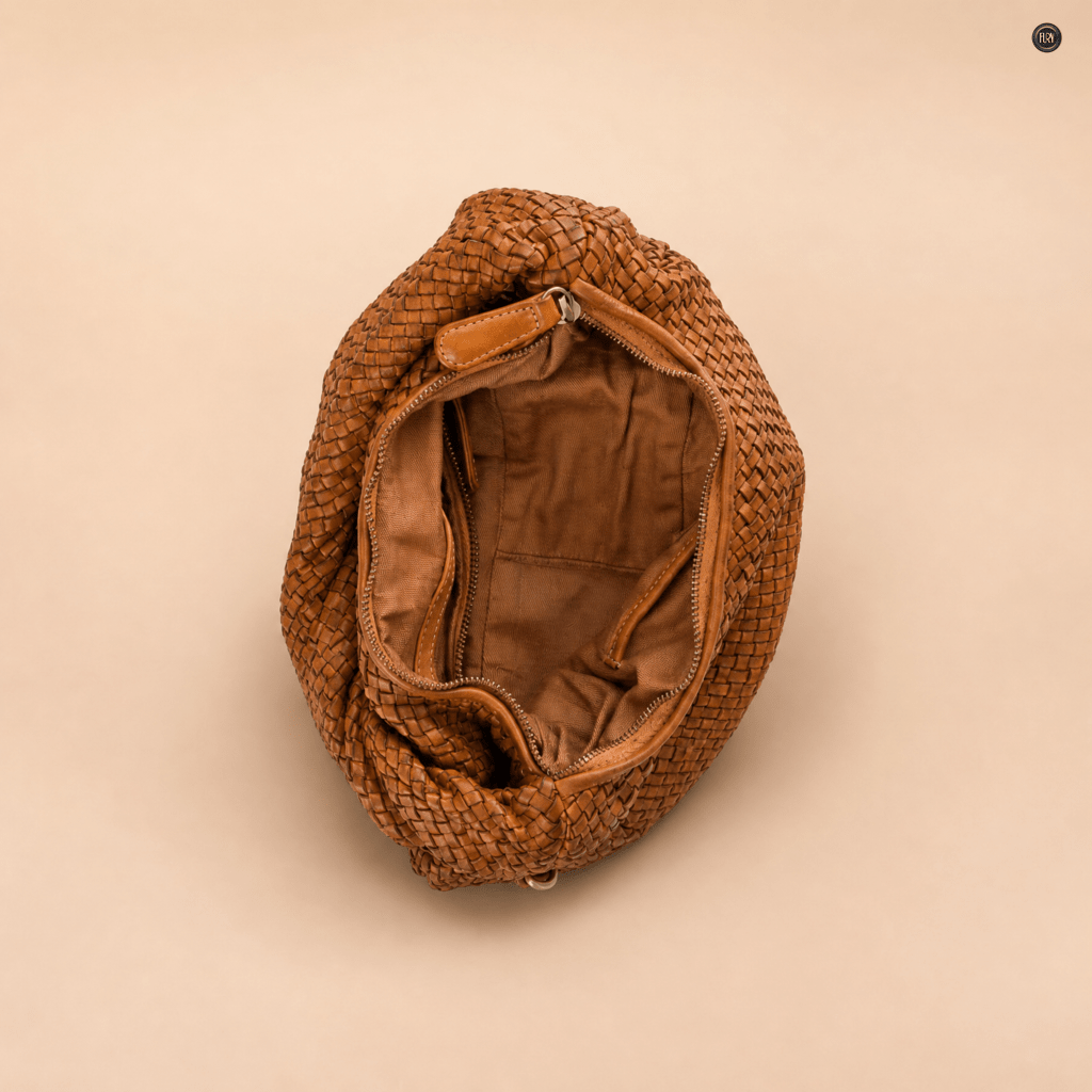 Borsa Elvira in pelle intrecciata - Fury