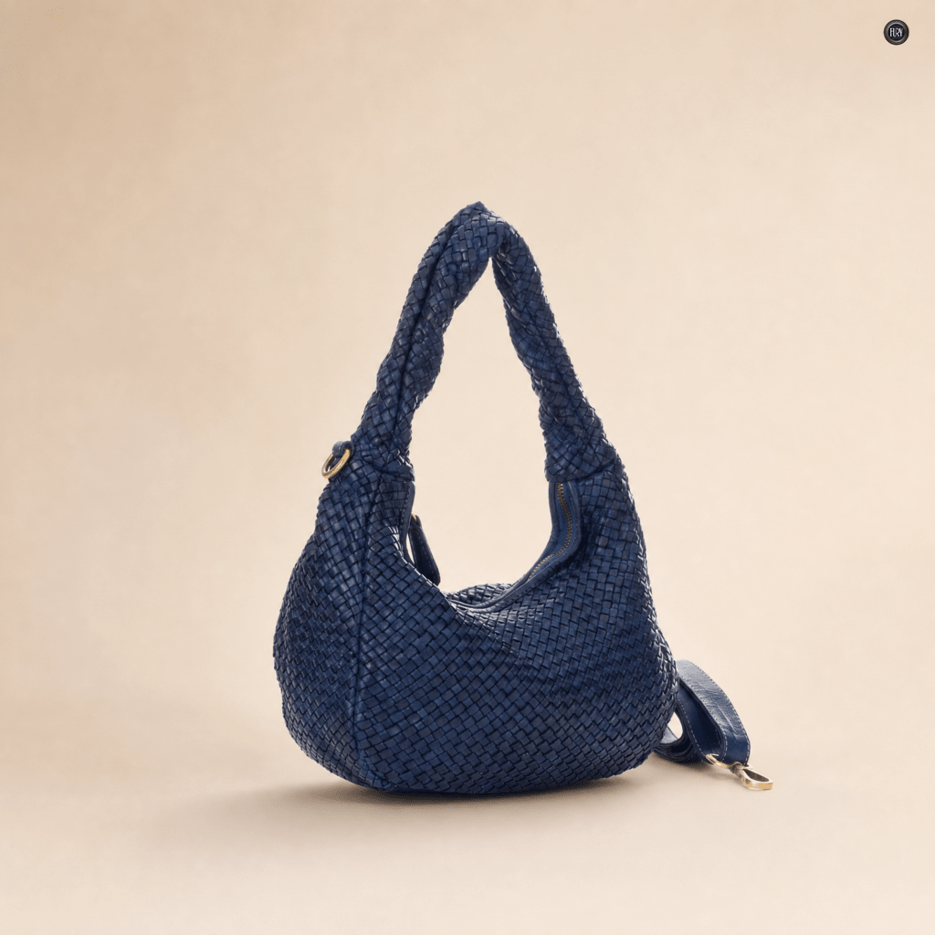 Borsa Elvira in pelle intrecciata - Fury