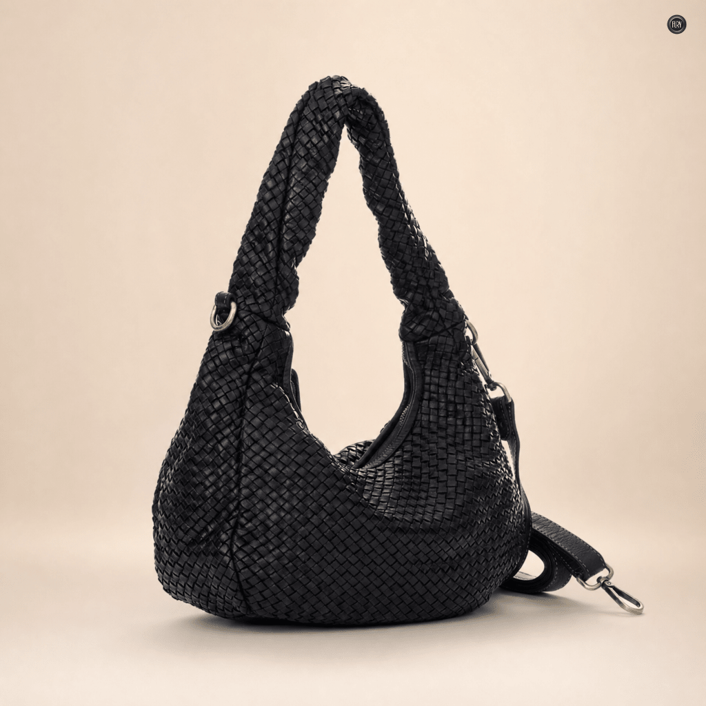 Borsa Elvira in pelle intrecciata - Fury