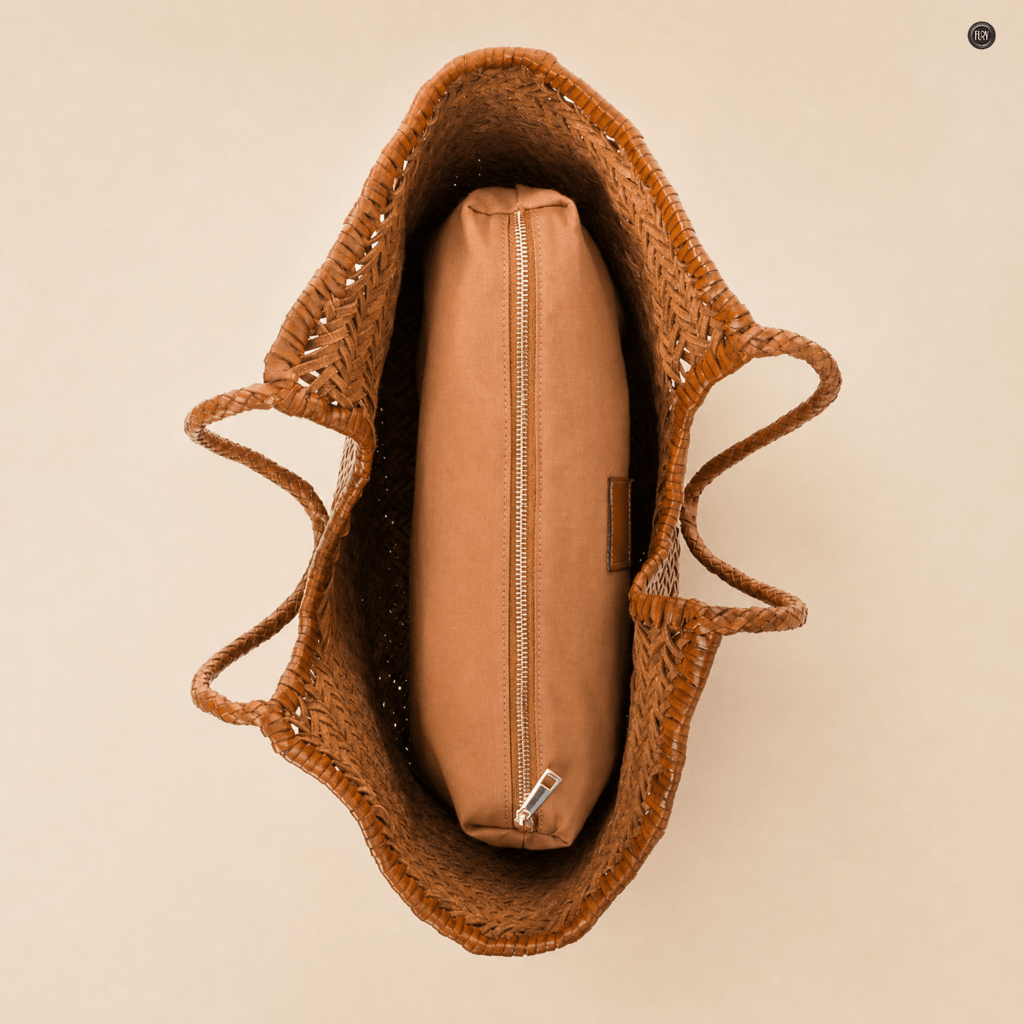 Borsa Gemma in pelle intrecciata - Fury