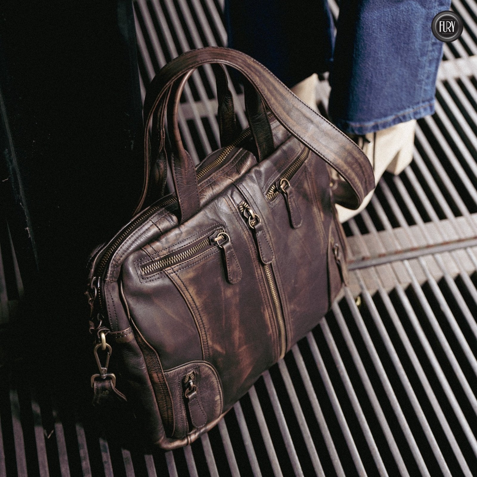 Borsa Heritage 49 in pelle - Edizione limitata - Fury