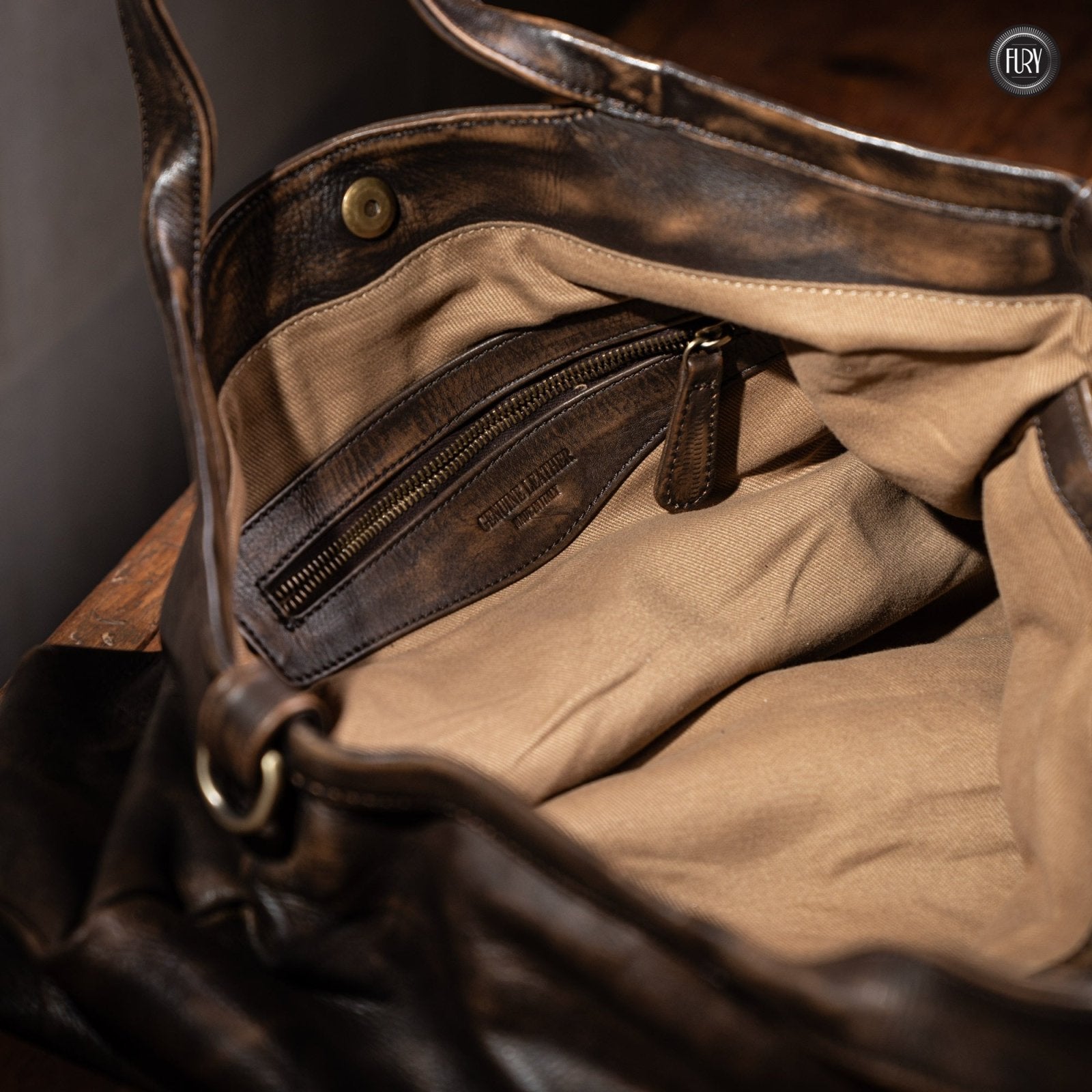 Borsa Heritage 65 in pelle - Edizione limitata - Fury