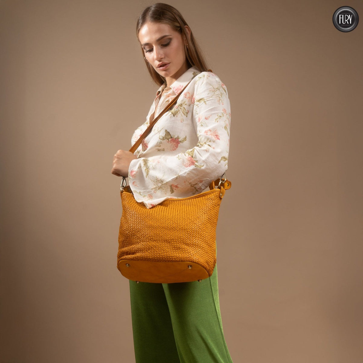 Borsa Linda in pelle intrecciata - Fury