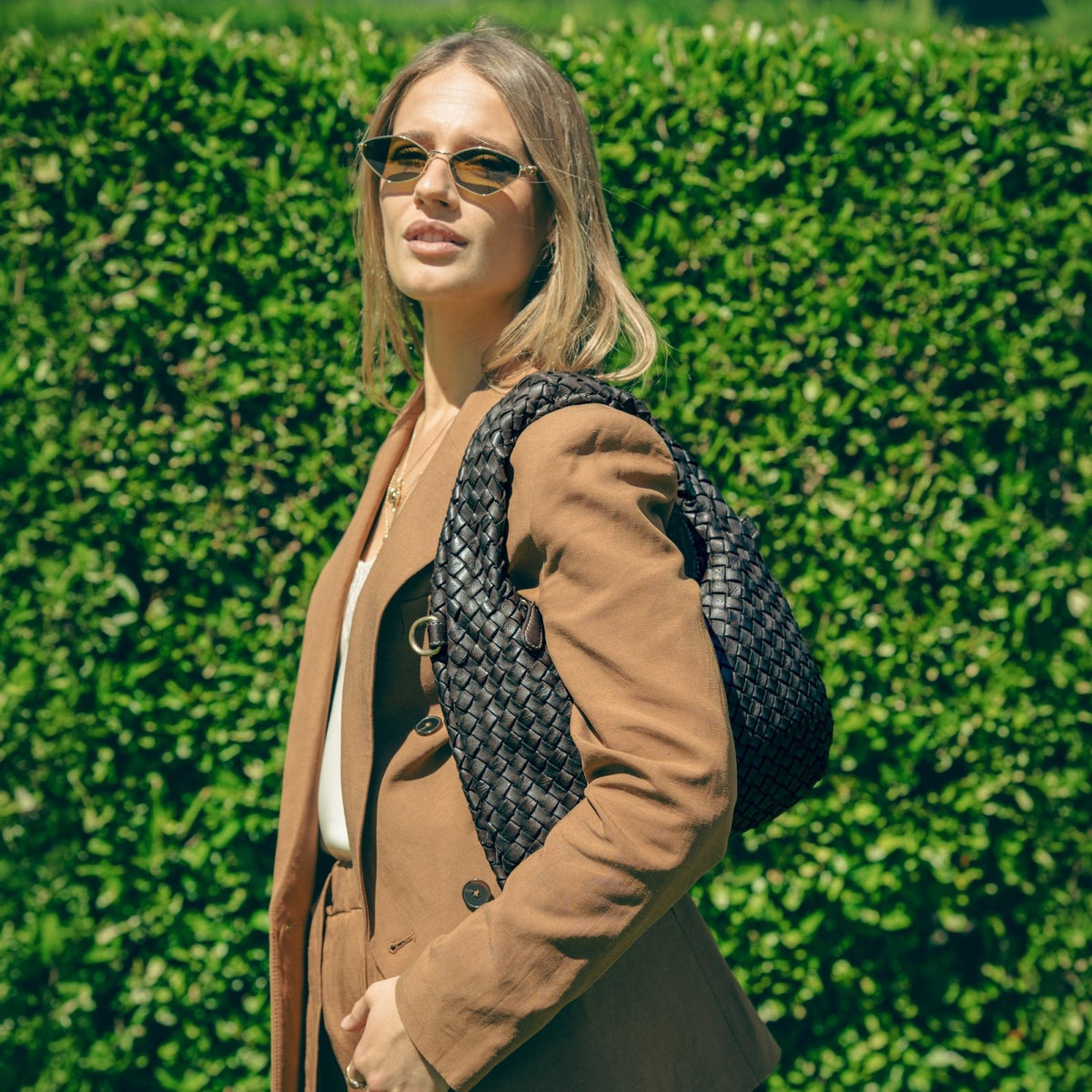 Borsa Livia in pelle intrecciata - Fury