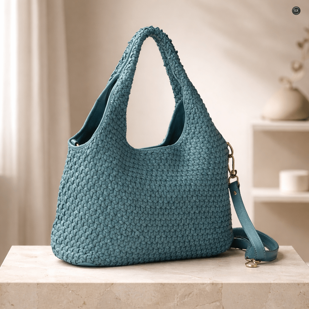 Borsa Mirella in pelle intrecciata - Fury
