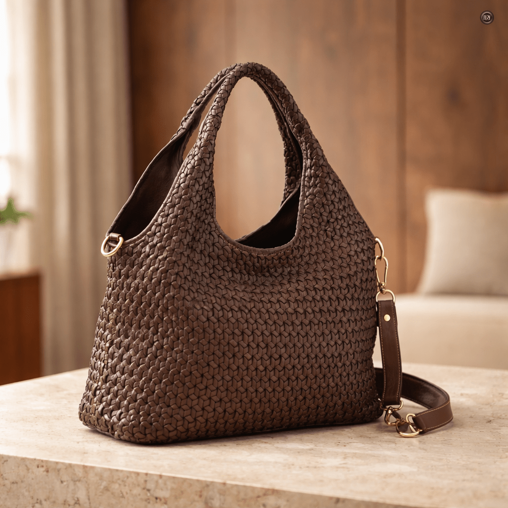 Borsa Mirella in pelle intrecciata - Fury