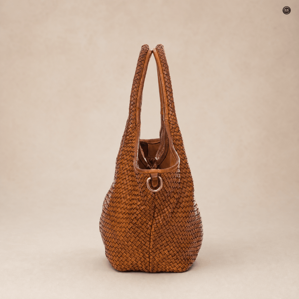 Borsa Nola Maxi in pelle intrecciata - Fury