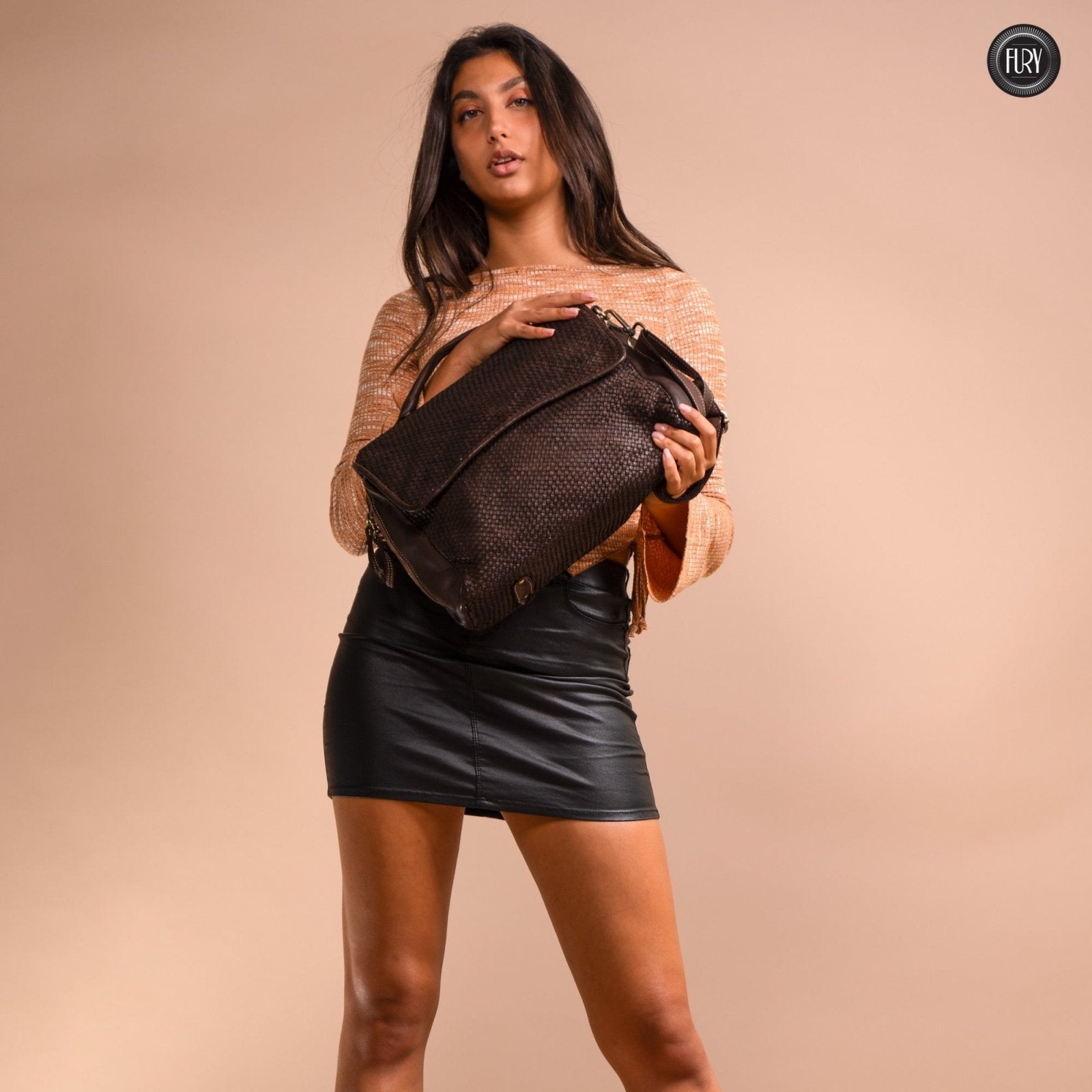 Borsa Siena Maxi in pelle intrecciata - Preordine - Fury