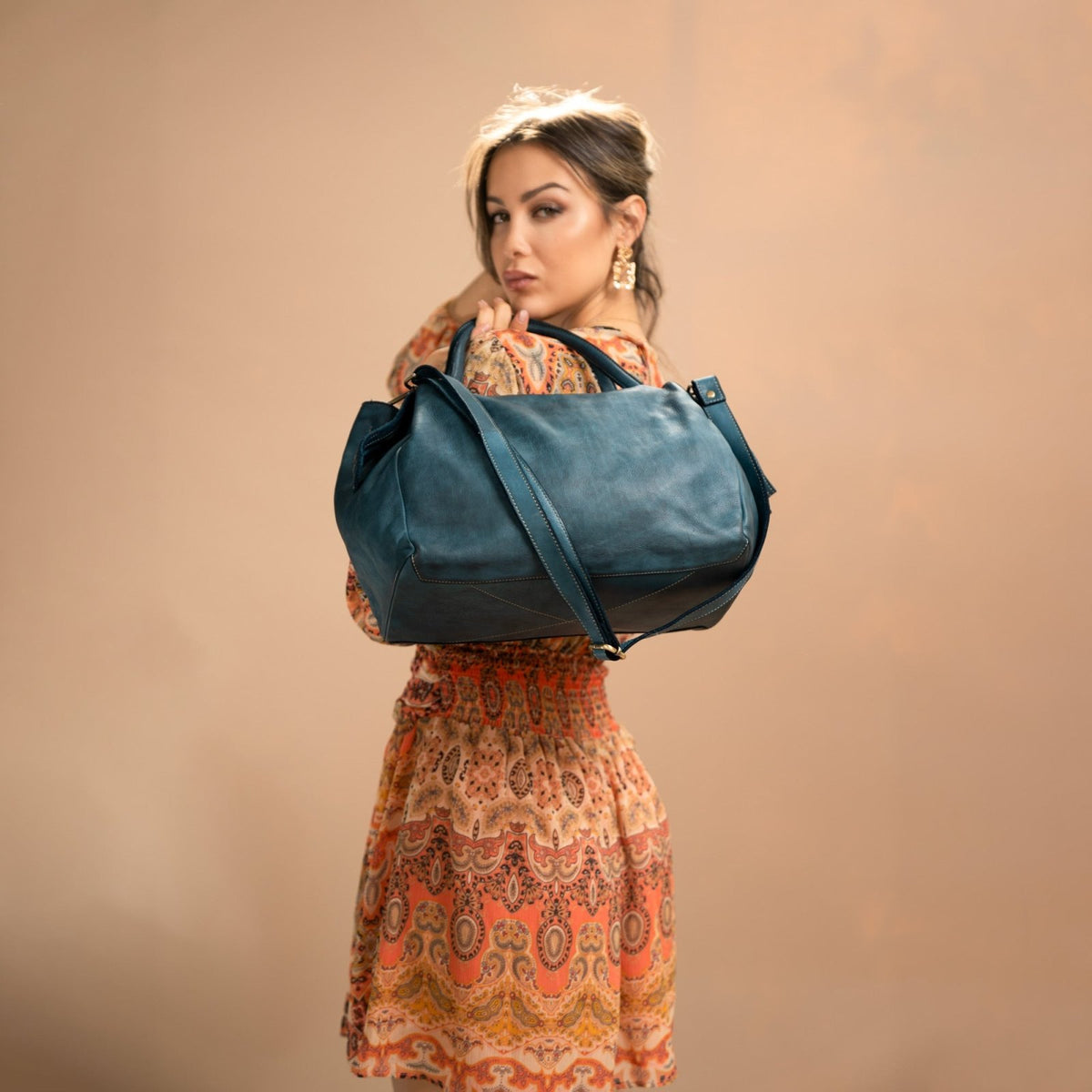 Borsa V in pelle - Fury