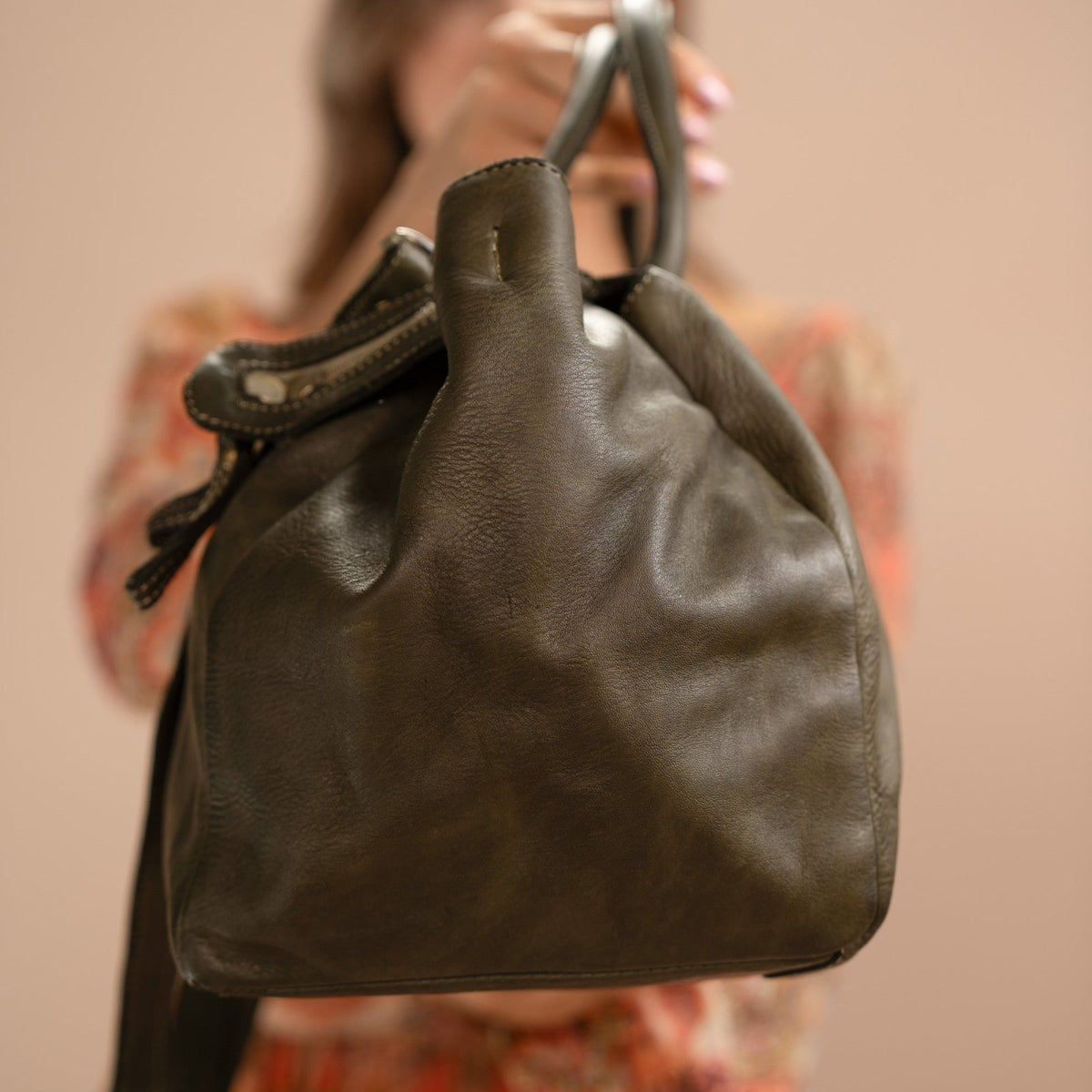 Borsa V in pelle - Fury