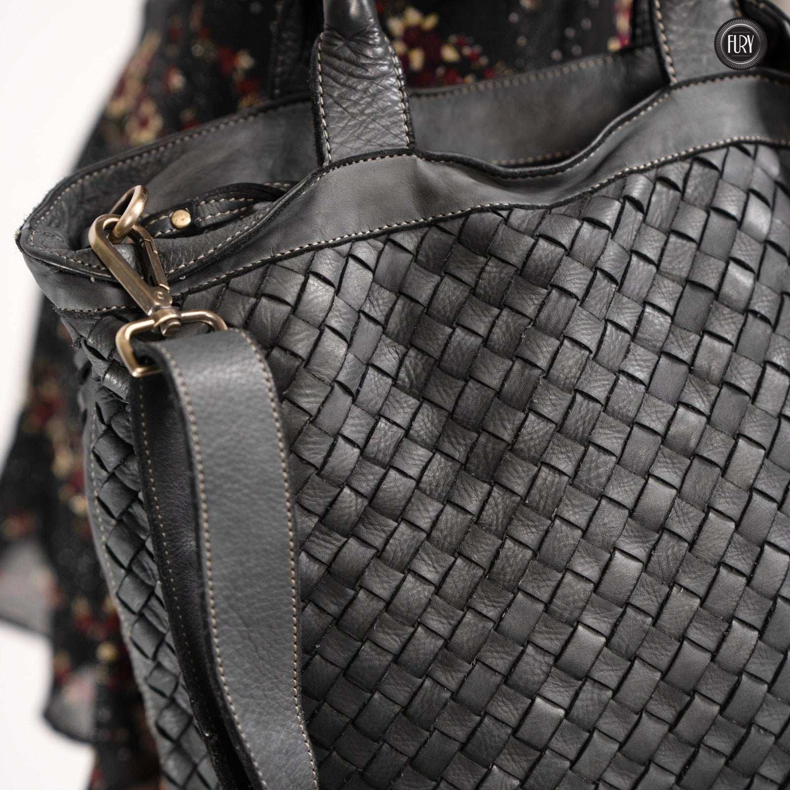 Borsa Virginia in pelle intrecciata - Fury