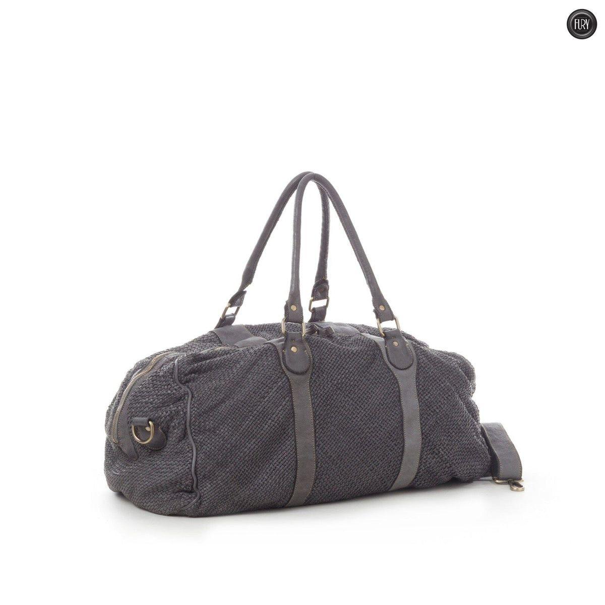 Borsone Magellano in pelle intrecciata - Fury