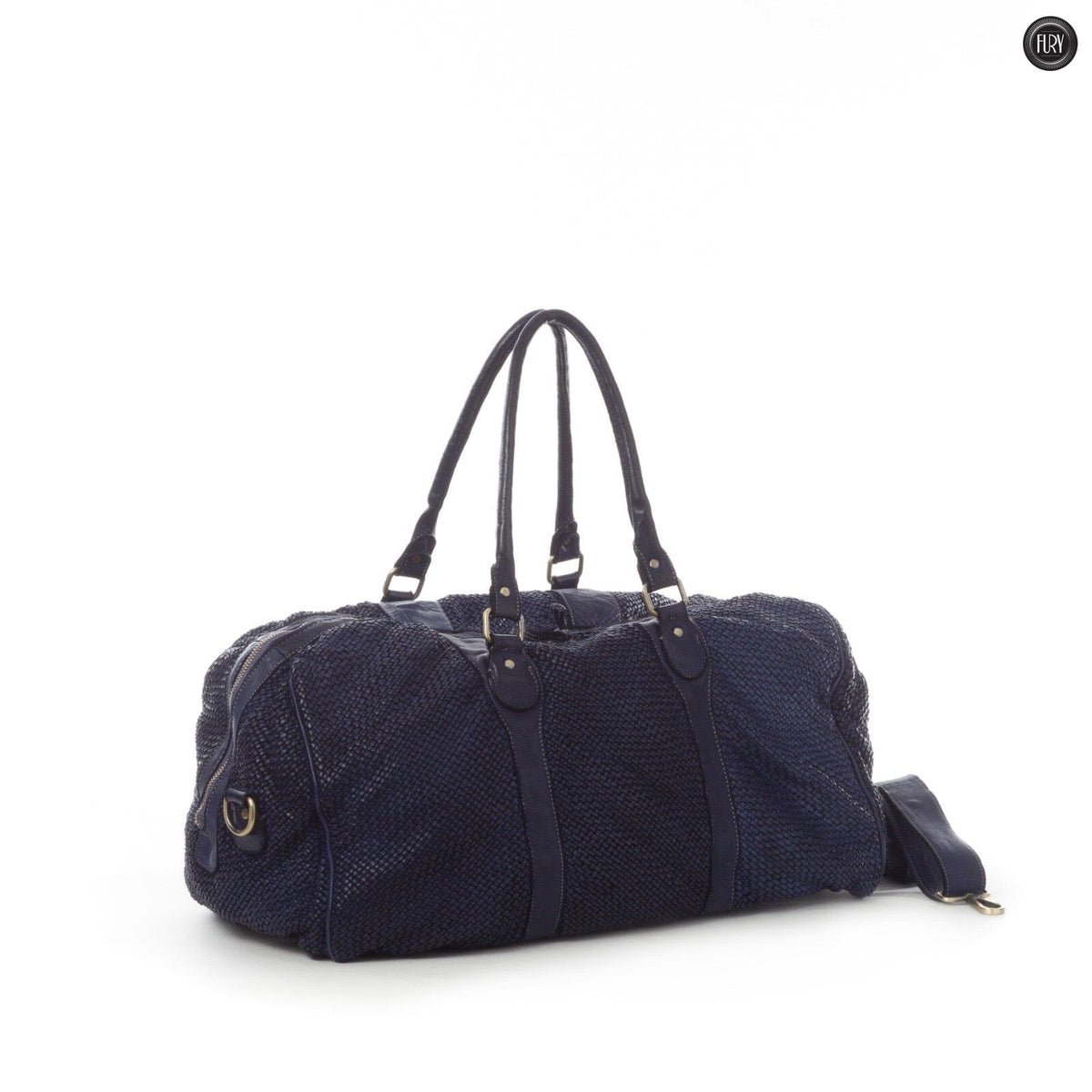 Borsone Magellano in pelle intrecciata - Fury