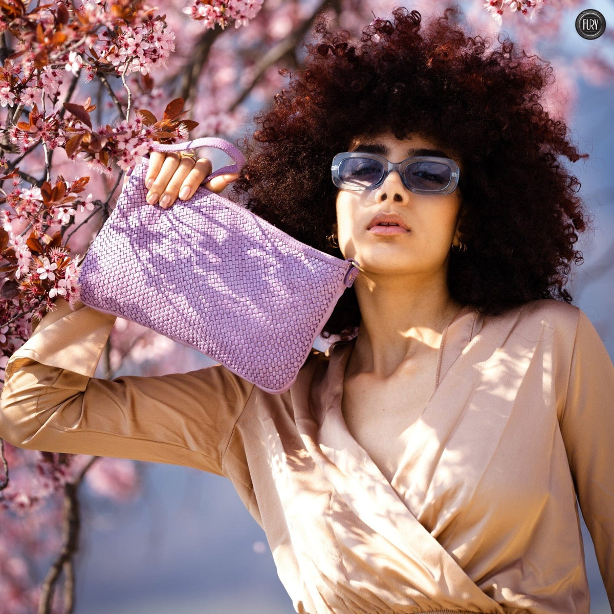 Pochette Diana in pelle intrecciata - Fury