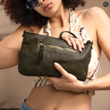 Pochette Diana in pelle intrecciata Fury 