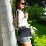 Pochette Isotta in pelle intrecciata Fury Bags#colore_nero