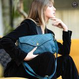 Pochette Sofia in pelle intrecciata Fury 